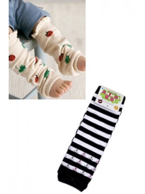 QQ009A*Black Striped Legs Warmer